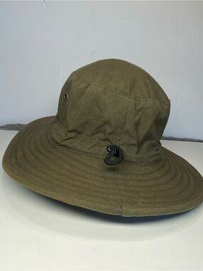 Men's Olive Green Bucket Boonie Hat with Adjustable Cord